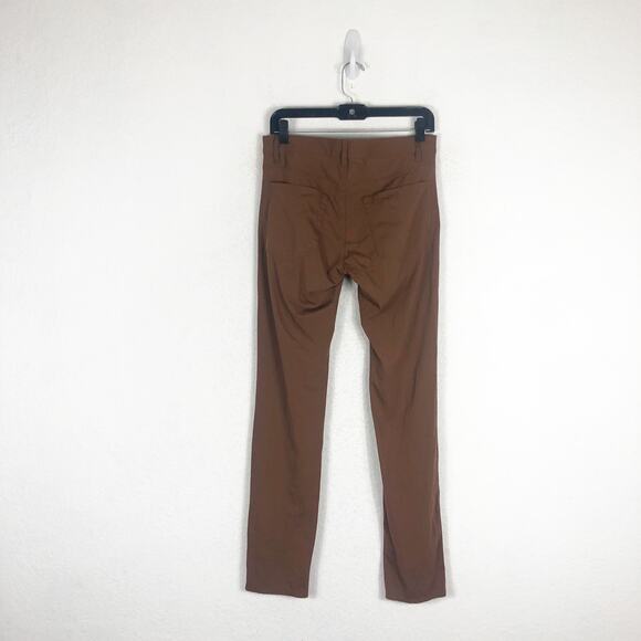 Theory Men’s Tech Raffi Compact Straight Slim Fit Ponte Pants Size 28 Brown - Picture 12 of 13